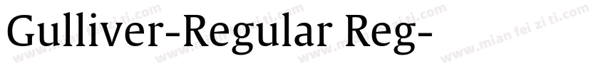 Gulliver-Regular Reg字体转换